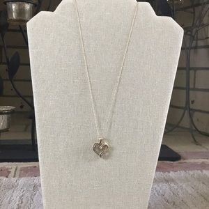 10k yellow gold and diamond necklace
